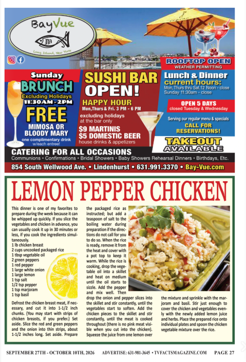 Dining & Merchant Spotlights at TV Facts